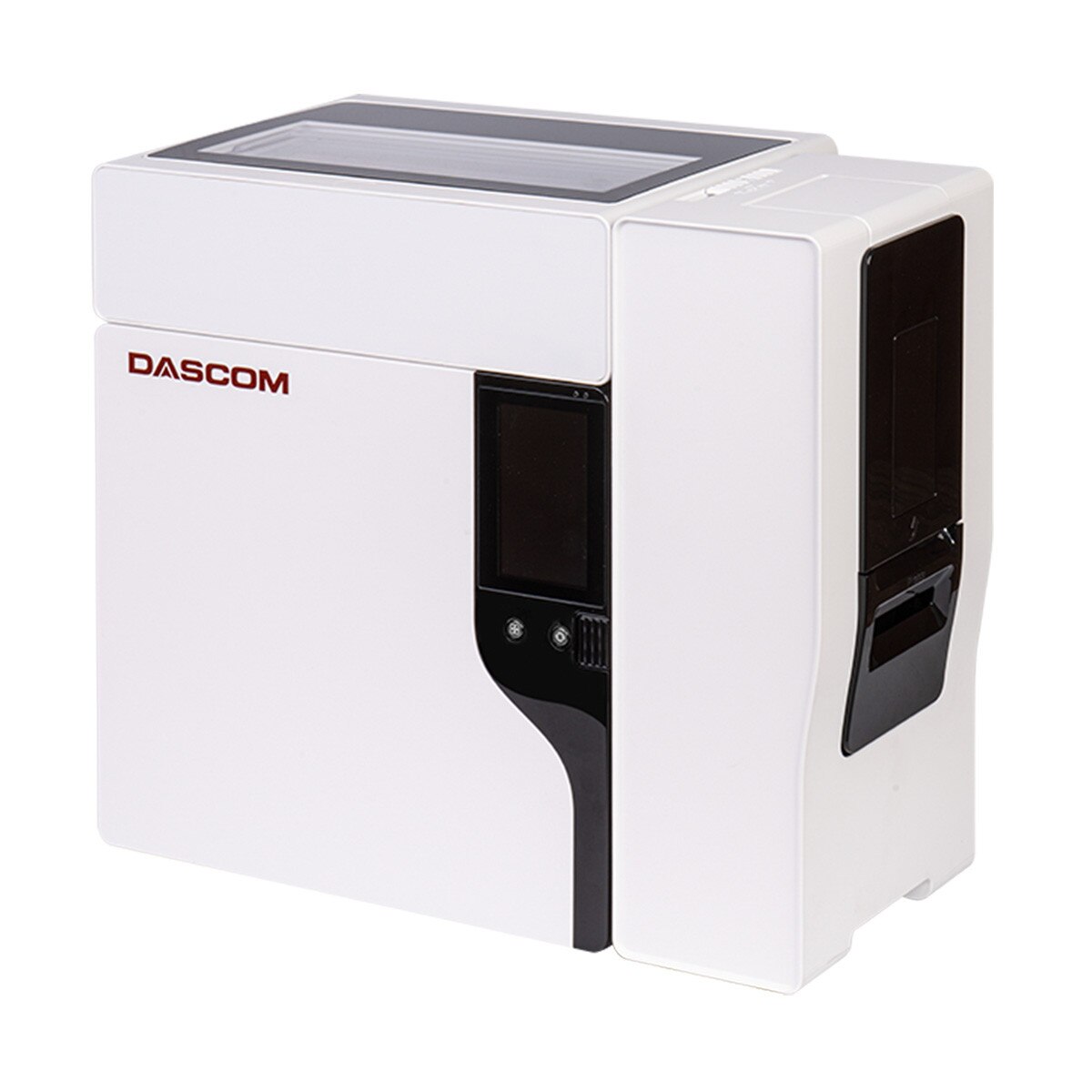 dc-8600 side view with dual hopper